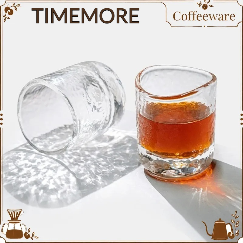 Espresso Shot Glass - TIMEMORE Japanese Style Hammered Glass Coffee