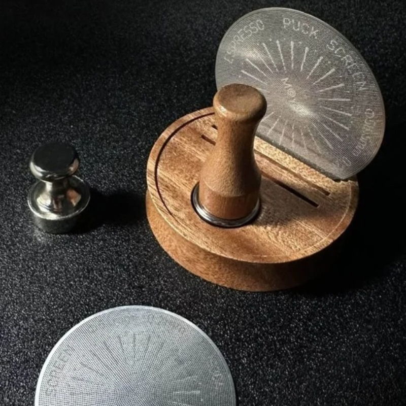 Coffee Equipment Set - Espresso Puck Screen Magnet Handle Reusable