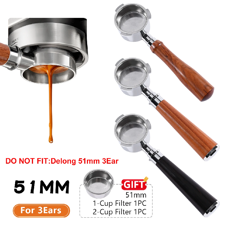 Coffee Equipment Set - Coffee Bottomless Portafilter 51mm For Homix