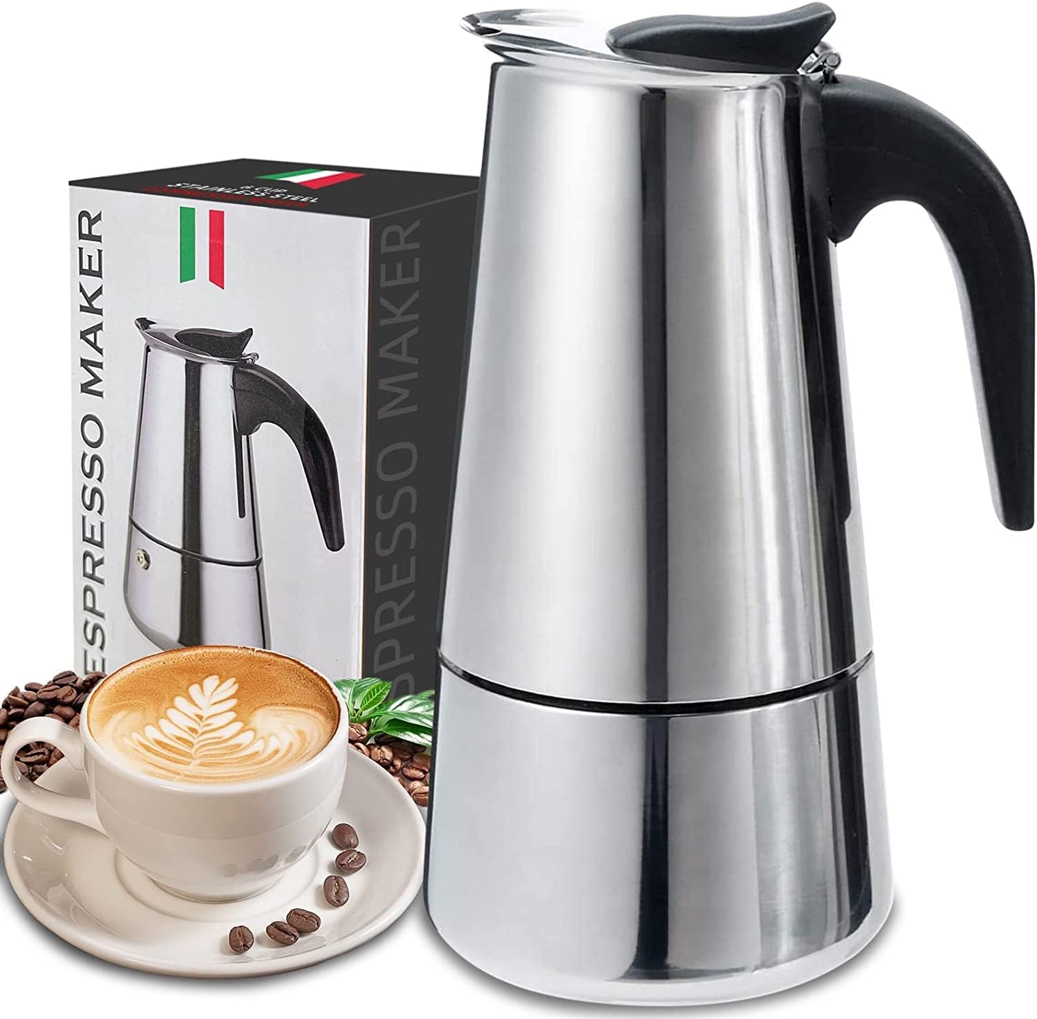 Coffee Equipment Set - 4/6/9 ly Moka nồi Caffe máy