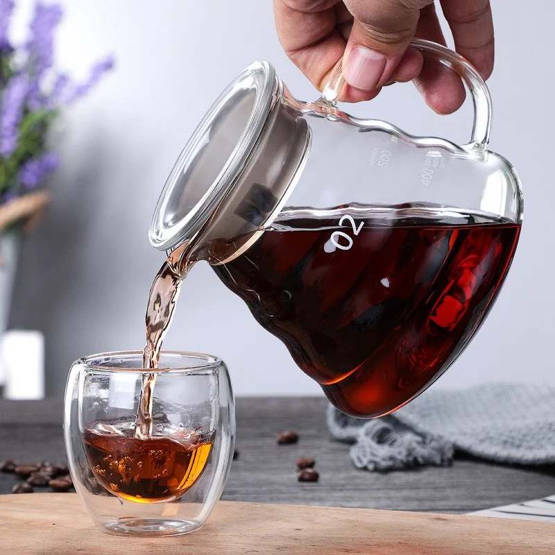 Coffee Equipment Set - 350/600/800ml Hand Brew Coffee Carafe Clouds