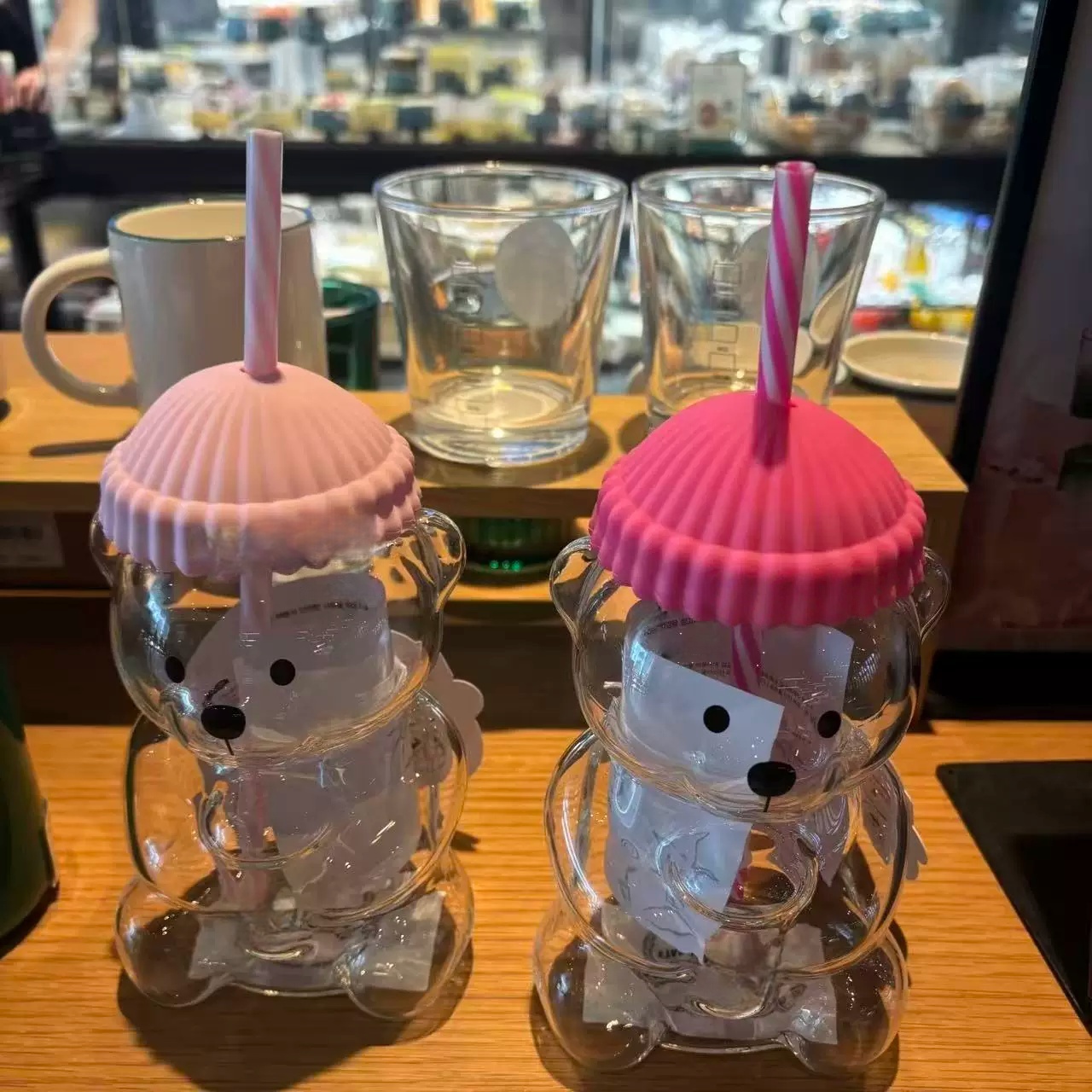Bk Bear Shaped Glass Straw Cup - đánh giá và giá Espresso Shot Glass