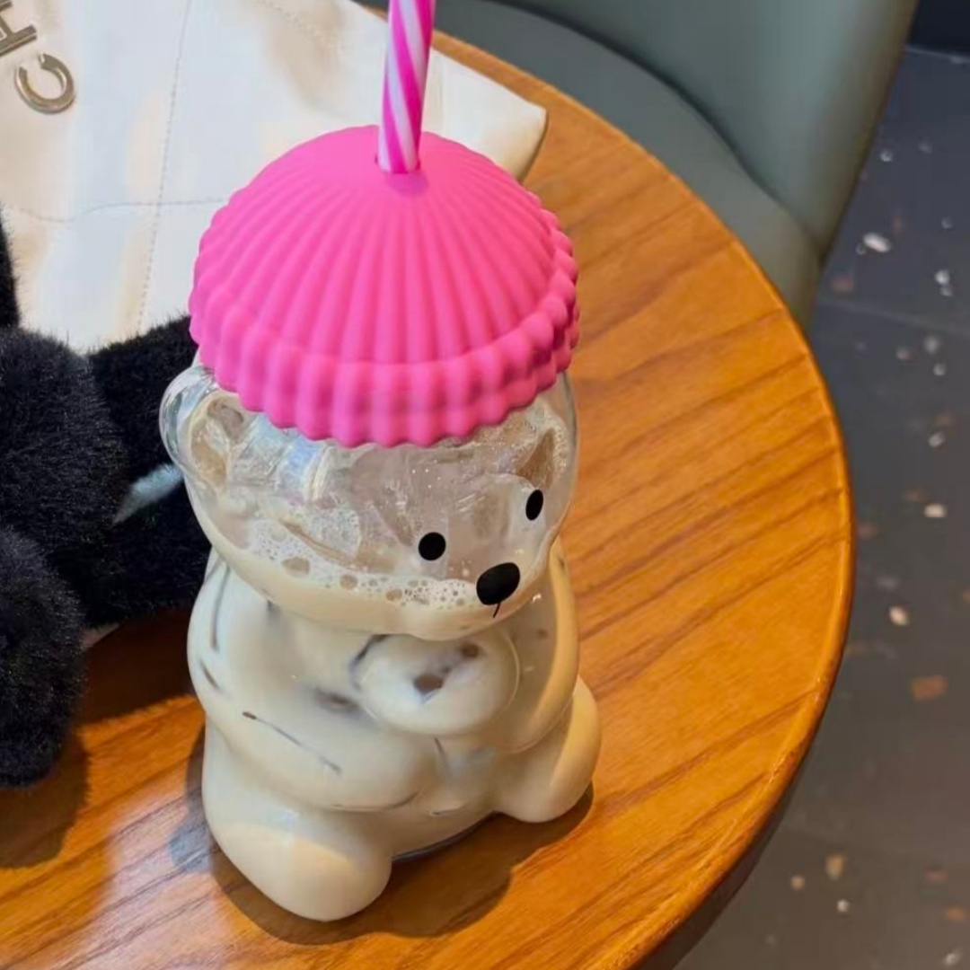 Bk Bear Shaped Glass Straw Cup - đánh giá và giá Espresso Shot Glass