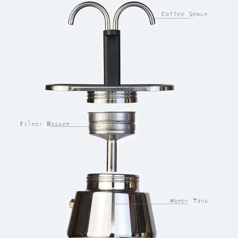 200ML Mini Moka Pot Double Tub - đánh giá và giá Coffee Equipment Set