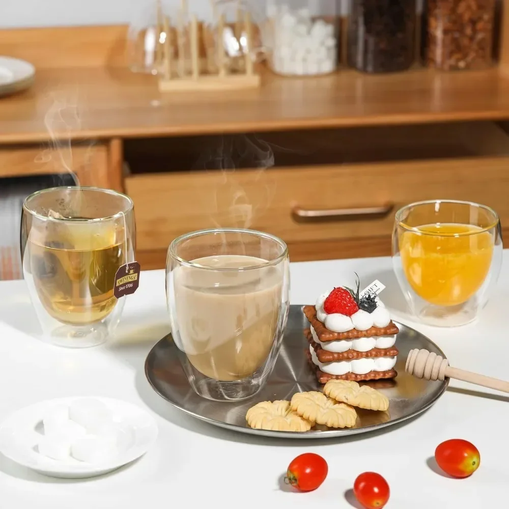 6 pcs Clear Double Wall Glass  - đánh giá và giá Espresso Shot Glass
