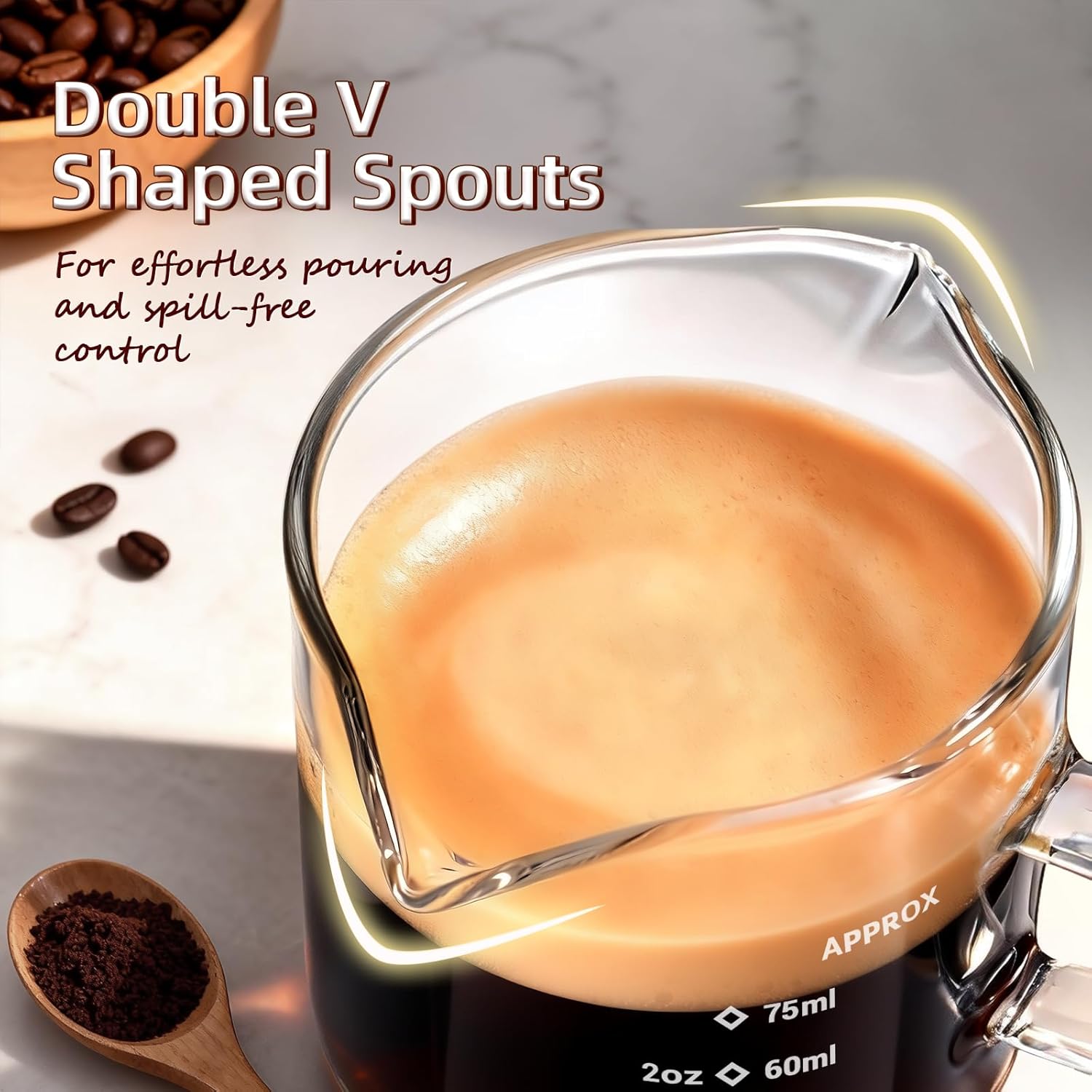 1/2pcs Espresso Cups 2.5oz Esp - đánh giá và giá Espresso Shot Glass